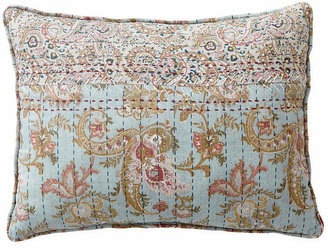 Home Expressions Fairview Blue Floral Oblong Decorative Pillow