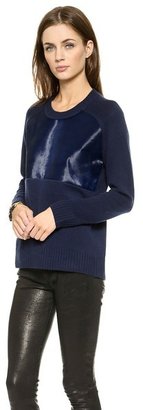 Mason by Michelle Mason Pony Fur Sweater
