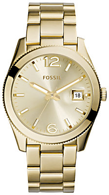 Fossil ES3586 Women's Perfect Boyfriend Bracelet Watch, Gold