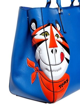 Anya Hindmarch Ebury Maxi Frosties Embossed Leather Bag