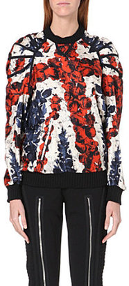Jean Paul Gaultier Union Jack silk-satin sweatshirt
