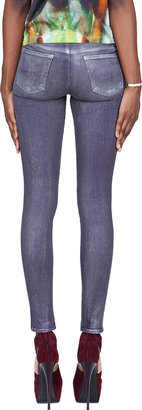 J Brand Slim-Fit Coated Purple Bullet Jeans