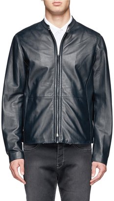 Armani Collezioni Two-way zip front biker jacket