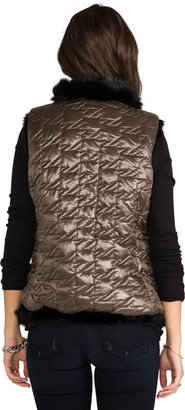 Marc by Marc Jacobs Logan Reversible Faux Fur Puffer Vest