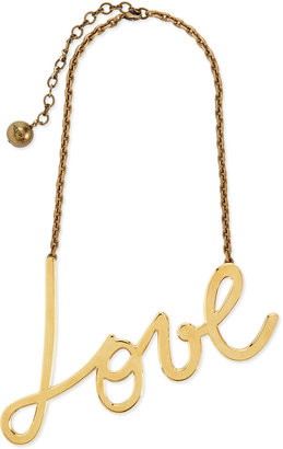 Lanvin Golden Love Pendant Necklace