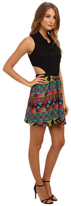 Ali & Kris Sleeveless Aztec Printed Dress