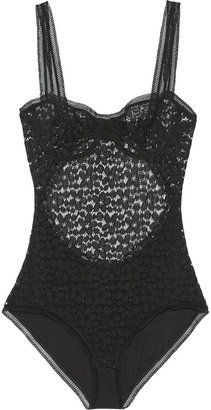 Eres Decadence Luxure lace and stretch-mesh bodysuit
