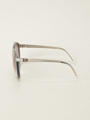 Balenciaga Pre-Owned 1980s Oval Frame Sunglasses