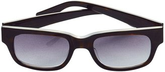 Johnston & Murphy Rectangular Tortoise Sunglasses