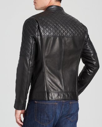 Andrew Marc New York 713 Andrew Marc x Richard Chai Flat Structured Leather Alec Racer Jacket - Bloomingdale's Exclusive