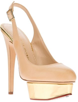 Charlotte Olympia 'Dolly' slingback pumps