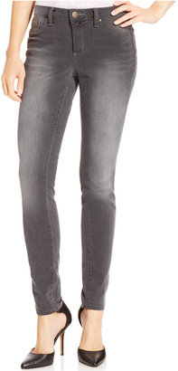 Jessica Simpson Kiss Me Grey-Wash Skinny Jeans