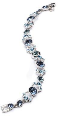 Givenchy Silver-Tone & Sapphire Flex Bracelet