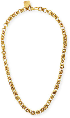 Ashley Pittman Mini Chain Bronze Necklace, 21"
