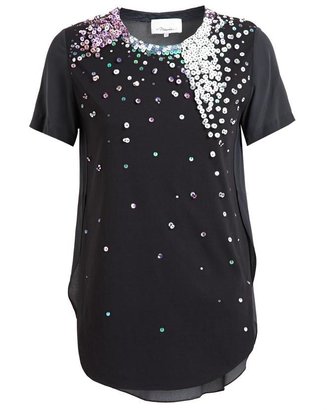 3.1 Phillip Lim Sequin Embroidered Top
