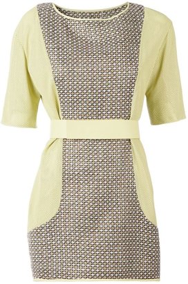 Drome textured belted dress