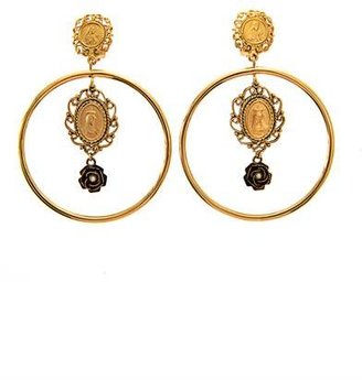 Dolce & Gabbana Heritage Madonna hoop earrings
