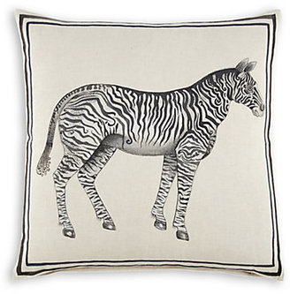 John Robshaw Zebra Hand-Painted Decorative Pillow