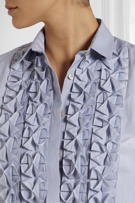Richard Nicoll Origami-detailed cotton mini dress