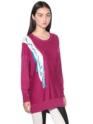 Tsumori Chisato Twinkle Fox Viscose Blend Sweater Dress