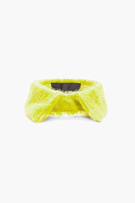 SIMONE ROCHA Yellow Mohair Collar