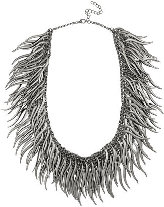 Kenneth Jay Lane Gunmetal-plated necklace