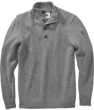 Old Navy Men's Button-Up Mock-Neck Sweaters