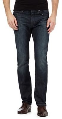 Jeff Banks Big and tall designer dark blue straight leg jeans