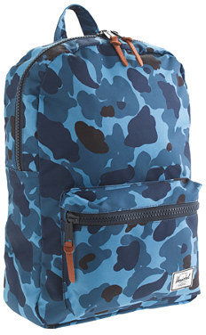 Herschel for crewcuts Settlement backpack in blue camo
