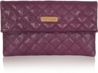 Marc Jacobs Eugenie large quilted leather clutch