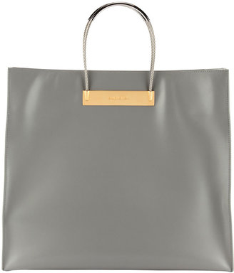 Balenciaga Cable Strap Medium Shopper Bag, Gray