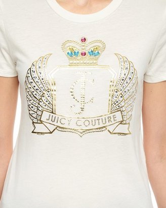 Juicy Couture Blinged Iconic Short Sleeve Tee