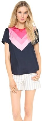 Band Of Outsiders Scarf Print Top