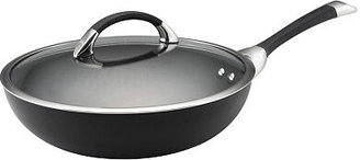 Circulon Symmetry Hard Anodized 12" Chef Frying Pan with Lid