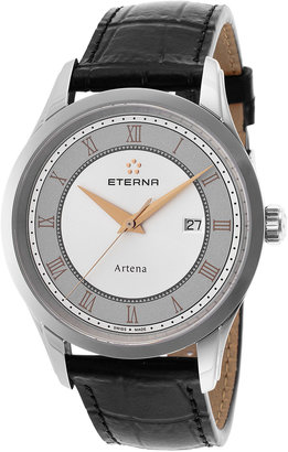 Eterna Men's Artena Leather Strap Watch
