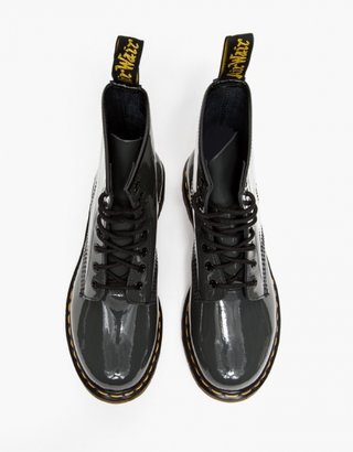 Dr. Martens 1460 8-Eye Boot In Grey Patent