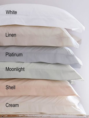 Christy 250 thread count rectangle pillowcase in white