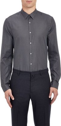 Paul Smith Exclusive Shadow-Stripe Shirt-Grey