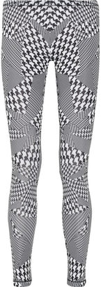 McQ Houndstooth-print stretch-jersey leggings