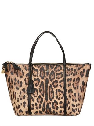 Dolce & Gabbana Escape Leopard Print Tote Bag