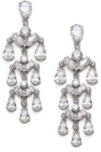 Adriana Orsini Sterling Silver Sparkle Chandelier Earrings
