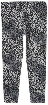 Bluezoo Girl's grey leopard print leggings