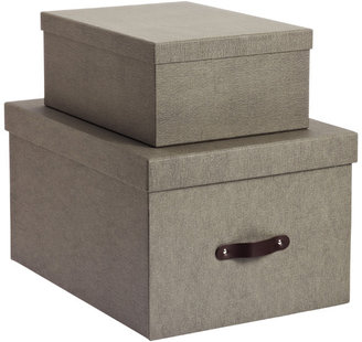 Container Store Grey Marten Closet Boxes