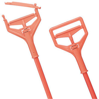 Impact 64" Plastic Speed Change Mop Handle Fiberglass in Safety Orange