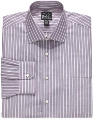 Jos. A. Bank Traveler Point Collar Wide Stripe Dress Shirt Big/Tall
