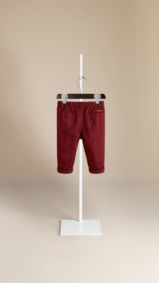Burberry Cotton Linen Military Chinos
