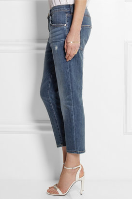 Current/Elliott The Skinny Boy cropped mid-rise jeans