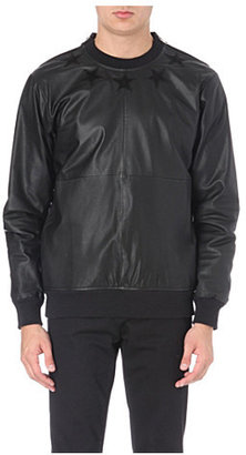 Givenchy Star-detail leather sweatshirt - for Men