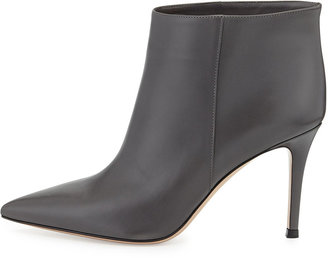 Gianvito Rossi Leather Pointed-Toe Bootie
