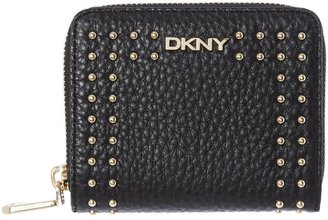 DKNY Tribeca black small zip around purse